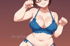 charset=Unicode score_9, score_8_up, score_7_up, score_6_up, score_5_up, score_4_up BREAK
mei_(overwatch), overwatch, 1girl, brown_hair, brown_eyes, glasses, lingerie, cat ears, paw pose, thick, wide hips, big breasts, slight smile BREAK
anime style, source anime, anime
Negative prompt: score_4,score_5,score_3,score_2,score_1, (3d, realistic:1.1), frame, greyscale
Steps: 30, Sampler: DPM++ 3M SDE Exponential, CFG scale: 6, Seed: 2670399769, Size: 1024x1024, Model: petuniaxl_v10, Denoising strength: 0.65, Clip skip: 2, Soft inpainting enabled: True, Soft inpainting schedule bias: 1, Soft inpainting preservation strength: 0.5, Soft inpainting transition contrast boost: 4, Soft inpainting mask influence: 0, Soft inpainting difference threshold: 0.5, Soft inpainting difference contrast: 2, Mask blur: 4, Inpaint area: Only masked, Masked area padding: 32, Version: f0.0.17v1.8.0rc-1.7.0