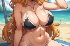 charset=Unicode score_9, score_8_up, score_7_up, score_6_up, score_5_up, score_4_up, BREAK
matsumoto rangiku, big breasts, sexy, bikini, beach, toned BREAK
anime style, source anime, (outline:0.7) BREAK

Negative prompt: score_4,score_5,score_3,score_2,score_1,signature,hands,frame,3d,realistic,greyscale, nsfw, cameltoe, nipples
Steps: 30, Sampler: DPM++ 3M SDE Exponential, CFG scale: 6, Seed: 3596076101, Size: 1024x1024, Model: autismmixConfetti, Denoising strength: 0.55, Clip skip: 2, Soft inpainting enabled: True, Soft inpainting schedule bias: 1, Soft inpainting preservation strength: 0.5, Soft inpainting transition contrast boost: 4, Soft inpainting mask influence: 0, Soft inpainting difference threshold: 0.5, Soft inpainting difference contrast: 2, Mask blur: 4, Inpaint area: Only masked, Masked area padding: 32, Lora hashes: "MatsumotoRangiku: 9c822c62f7d8", Version: f0.0.17v1.8.0rc-1.7.0
