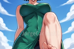 charset=Unicode score_9, score_8_up, score_7_up, score_6_up, score_5_up, score_4_up, BREAK
(feet:1.25), from below, pov, fubuki_(one-punch_man), one-punch_man, 1girl, green_eyes, black_hair, dress, thong, sky, big breasts, wide hips, smirk, femdom, BREAK
anime style, source anime, (outline:0.75) BREAK
Negative prompt: score_4,score_5,score_3,score_2,score_1, signature, hands, 3d, realistic, frame, greyscale, (censored, speech bubble:1.5), pointy ears, headphones, text
Steps: 30, Sampler: DPM++ 3M SDE Exponential, CFG scale: 6, Seed: 1014566124, Size: 768x768, Model: autismmixConfetti, Denoising strength: 0.3, Clip skip: 2, Soft inpainting enabled: True, Soft inpainting schedule bias: 1, Soft inpainting preservation strength: 0.5, Soft inpainting transition contrast boost: 4, Soft inpainting mask influence: 0, Soft inpainting difference threshold: 0.5, Soft inpainting difference contrast: 2, Mask blur: 4, Inpaint area: Only masked, Masked area padding: 32, Version: f0.0.17v1.8.0rc-1.7.0