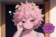 Sleepy Mina Ashido